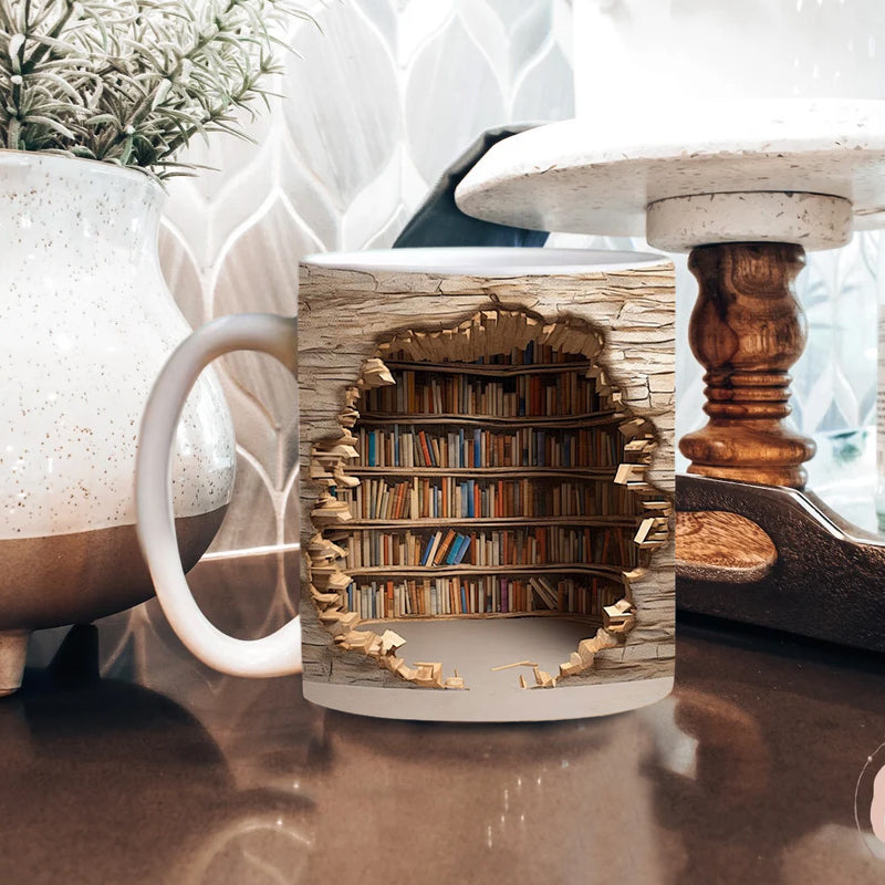 BookSip – 3D Bookshelf Mug
