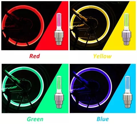 NeonSpin – LED Tire Valve Glow Lights