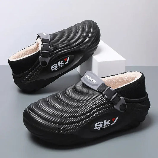 WinterWalk – Men’s Warm Cloud-Fleece Comfort Slippers