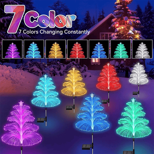 GlowEver – Gradient Solar Holiday Tree Light