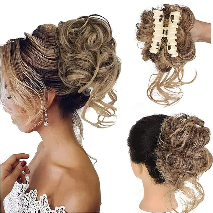 CurlGrip – Large Curly Bun Claw Clips