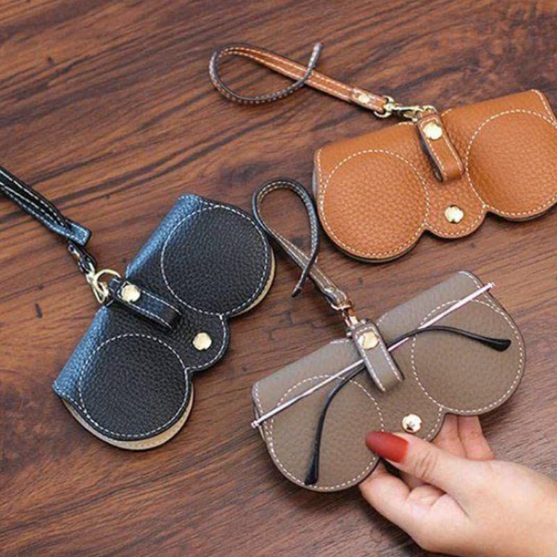 LuxeShade – Soft PU Leather Sunglasses Pouch