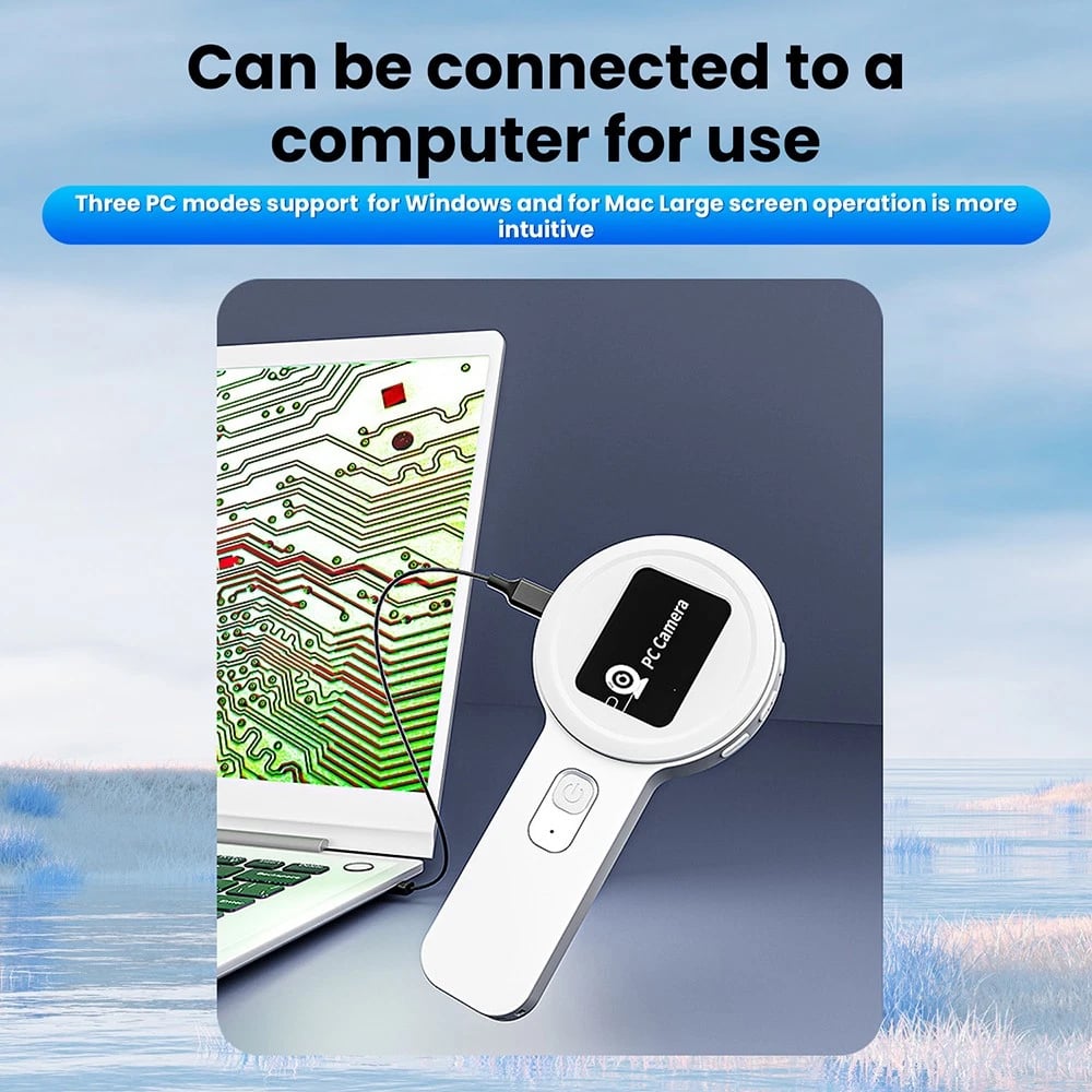 MicroView – 50X Digital Microscope with 2.0” IPS Screen