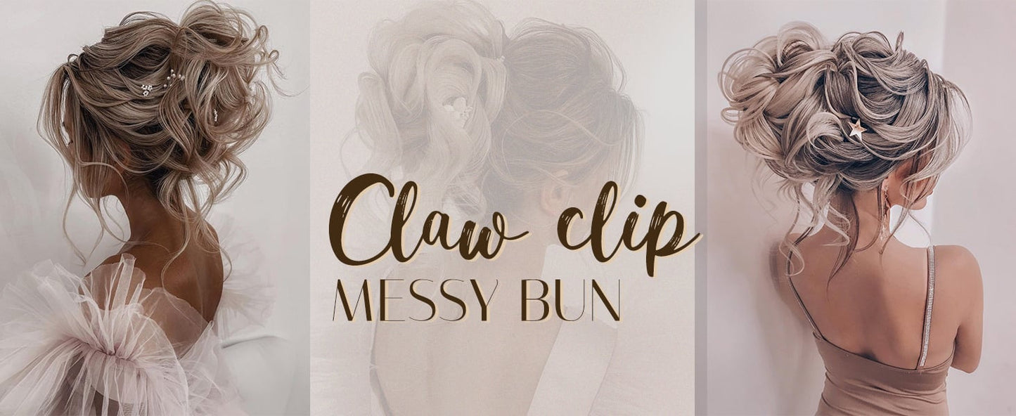 CurlGrip – Large Curly Bun Claw Clips