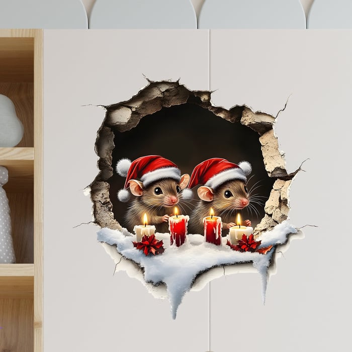 MerrySanta – Holiday Wall Sticker Set