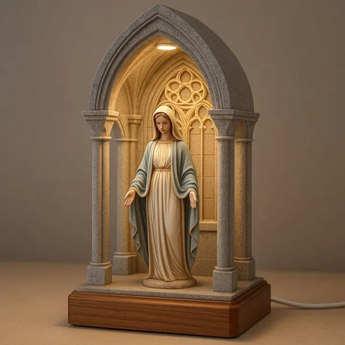 BlessedBeam – Virgin Mary Devotional LED Table Lamp