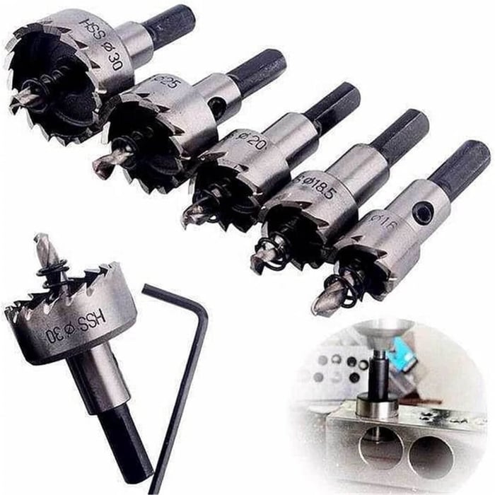 SteelBite – Drill Bit Hole Set for Metal (5 pcs)