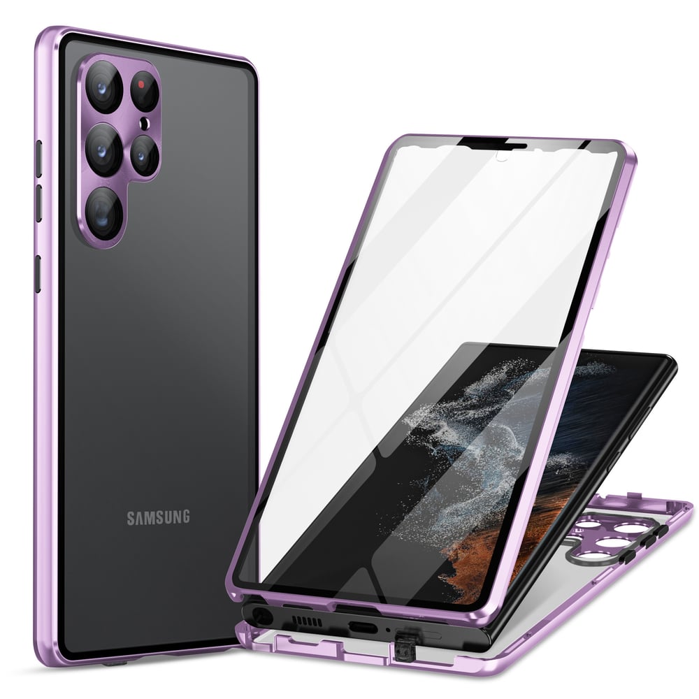 GlassGuard – Magnetic Full-Cover Phone Case