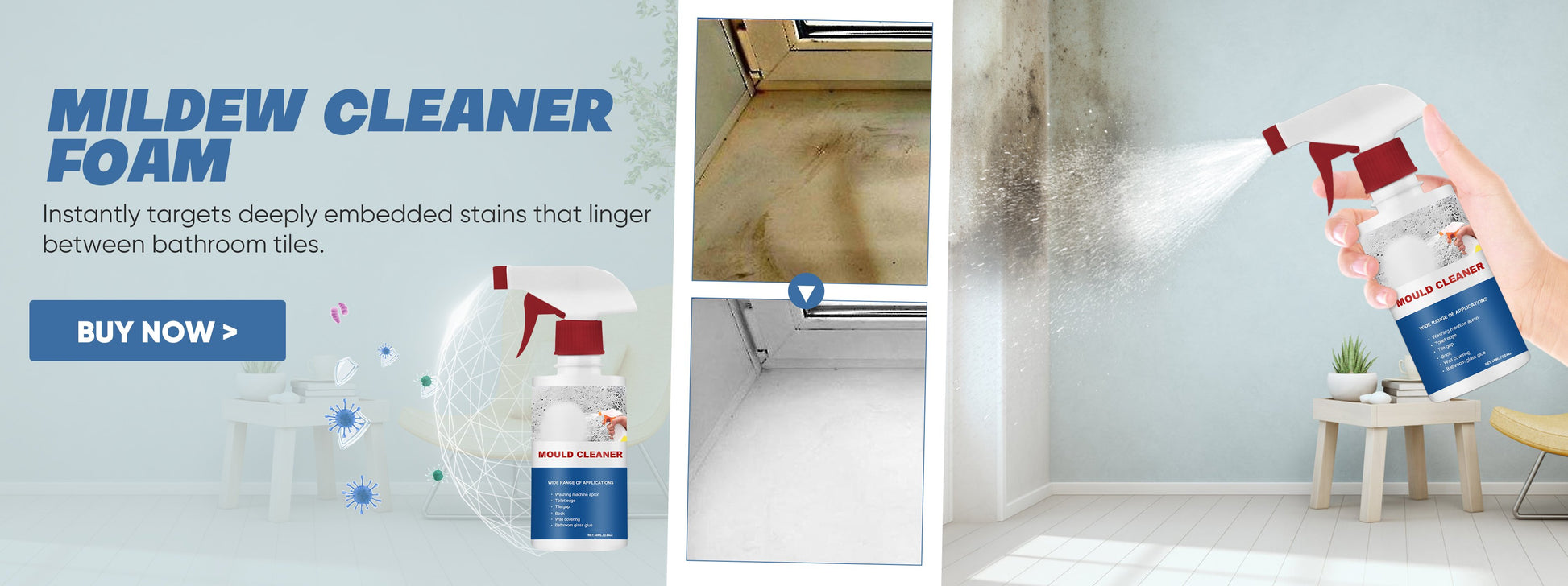 FoamClean - Multi-Use Mildew & Mold Remedy