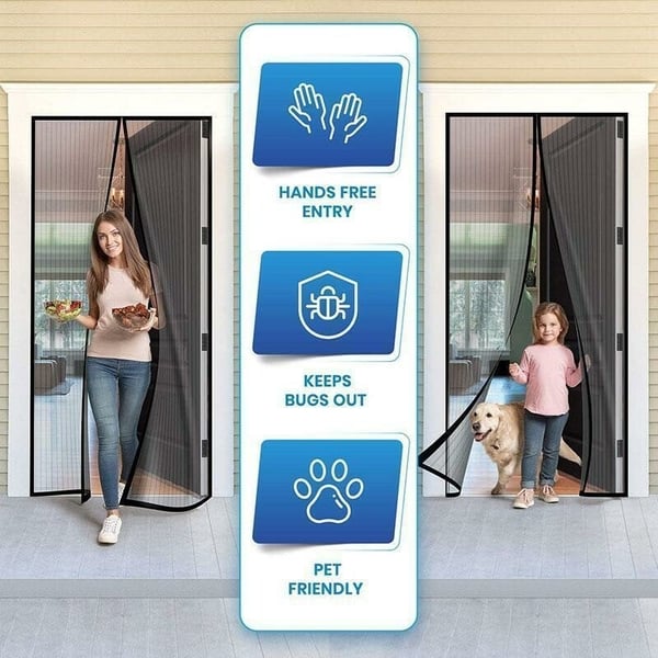MagnaBreeze – Hands-Free Magnetic Screen Door