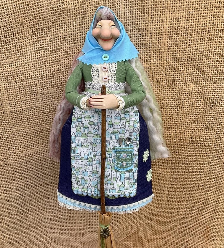 BroomBless - Handmade Kitchen Witch Doll