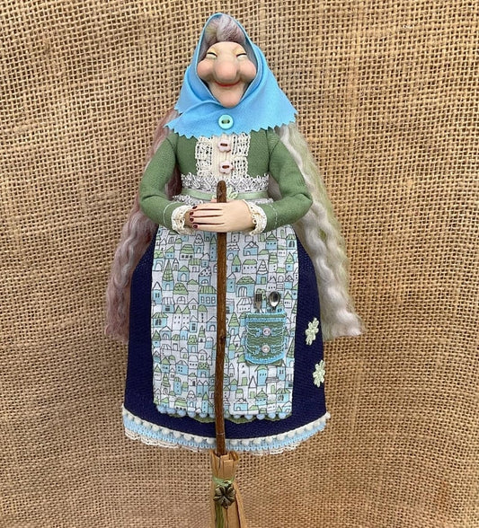 BroomBless - Handmade Kitchen Witch Doll