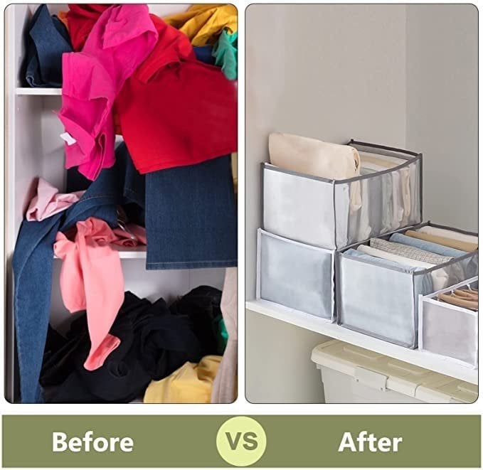 TidyNest – Foldable Wardrobe Clothes Organizer
