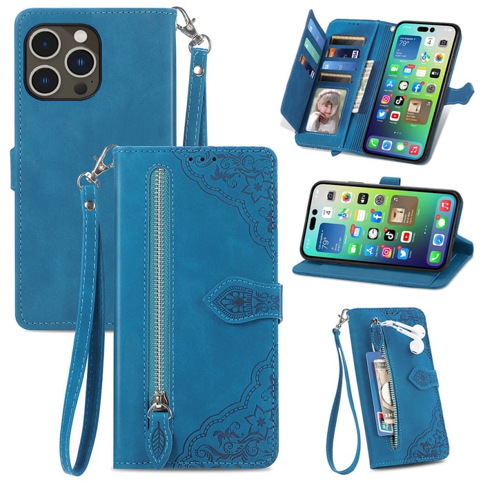 VelvetShield – Luxury Flip Wallet for iPhone