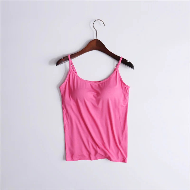 Comfortique - Stylish Tank with Integrated Bra Support