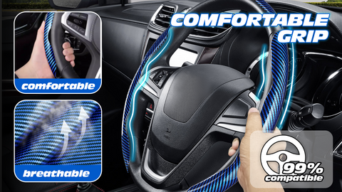 CarbonCommand - Premium Silicone Steering Cover