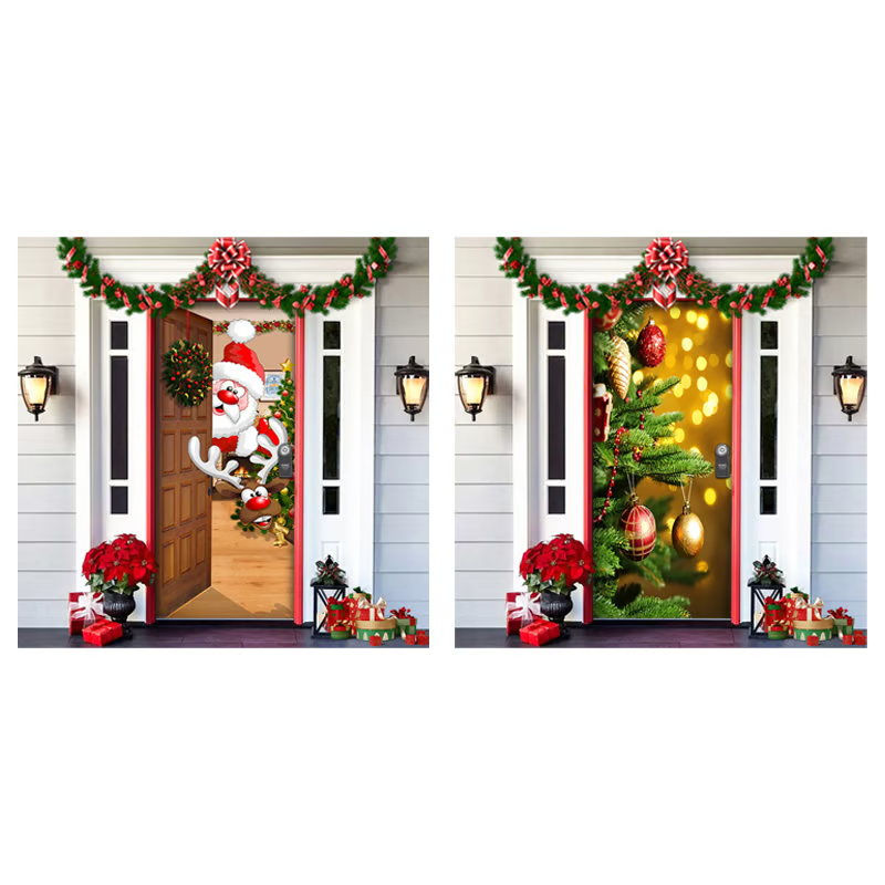 SantaEntry - Quick-Fit Christmas Door Magic Transformation