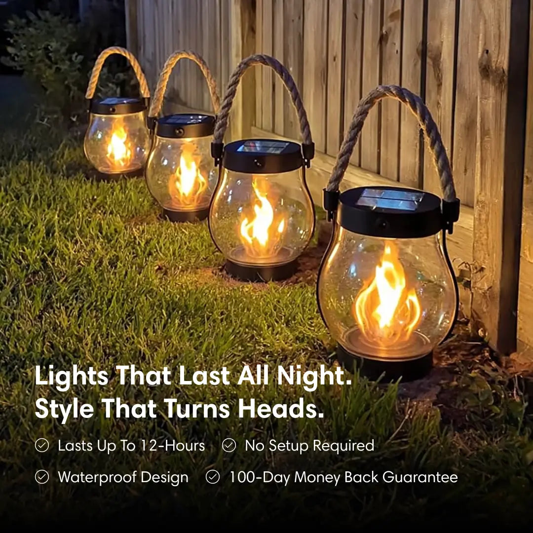 SolarLuxe – Decorative Outdoor Solar Lantern