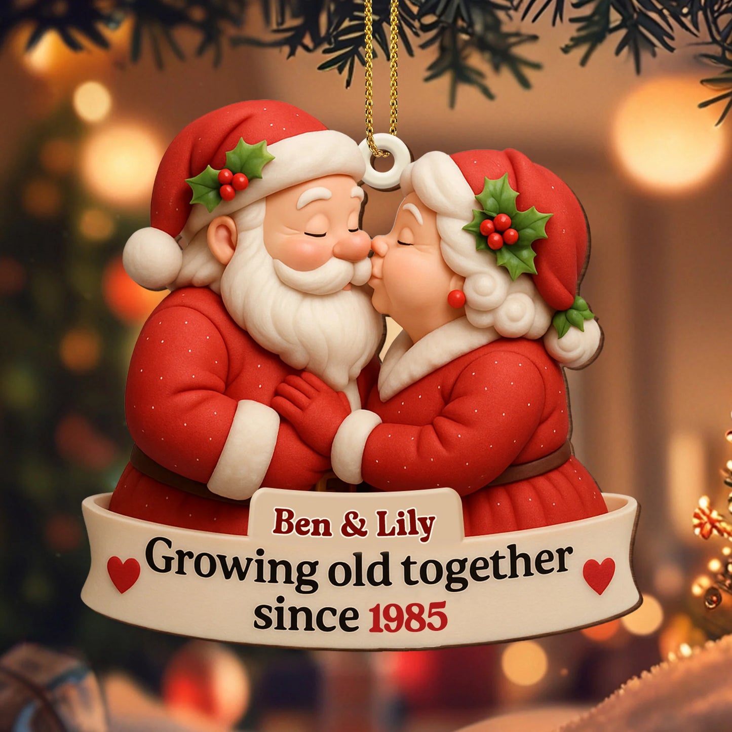 HeartWood – Personalized Family Ornament