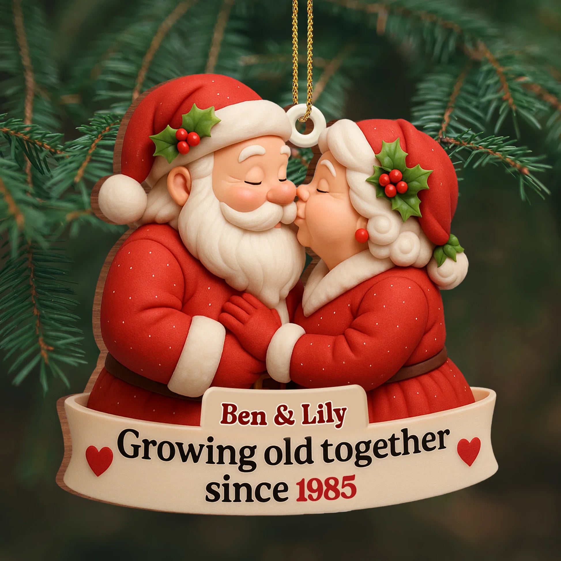 HeartWood – Personalized Family Ornament