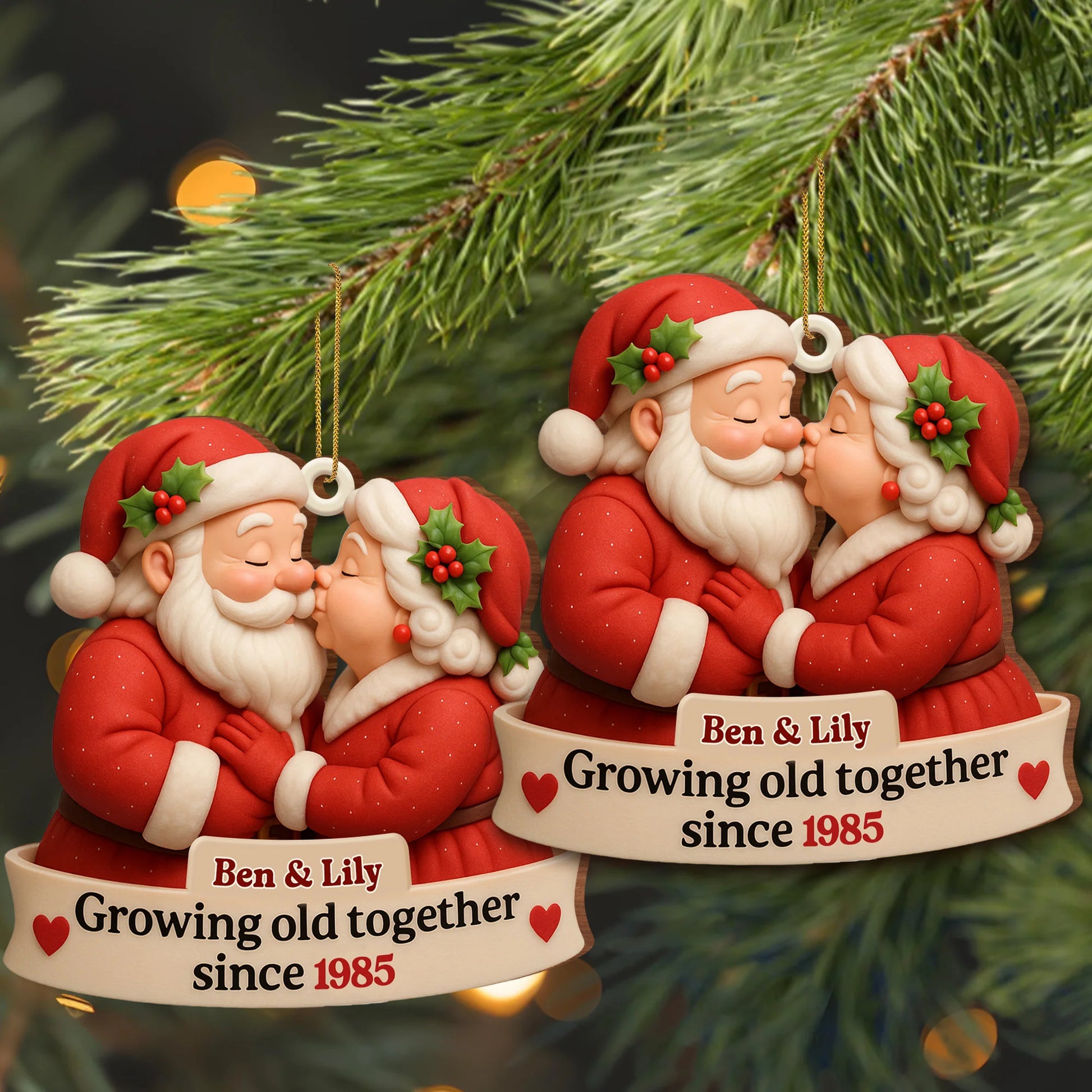 HeartWood – Personalized Family Ornament