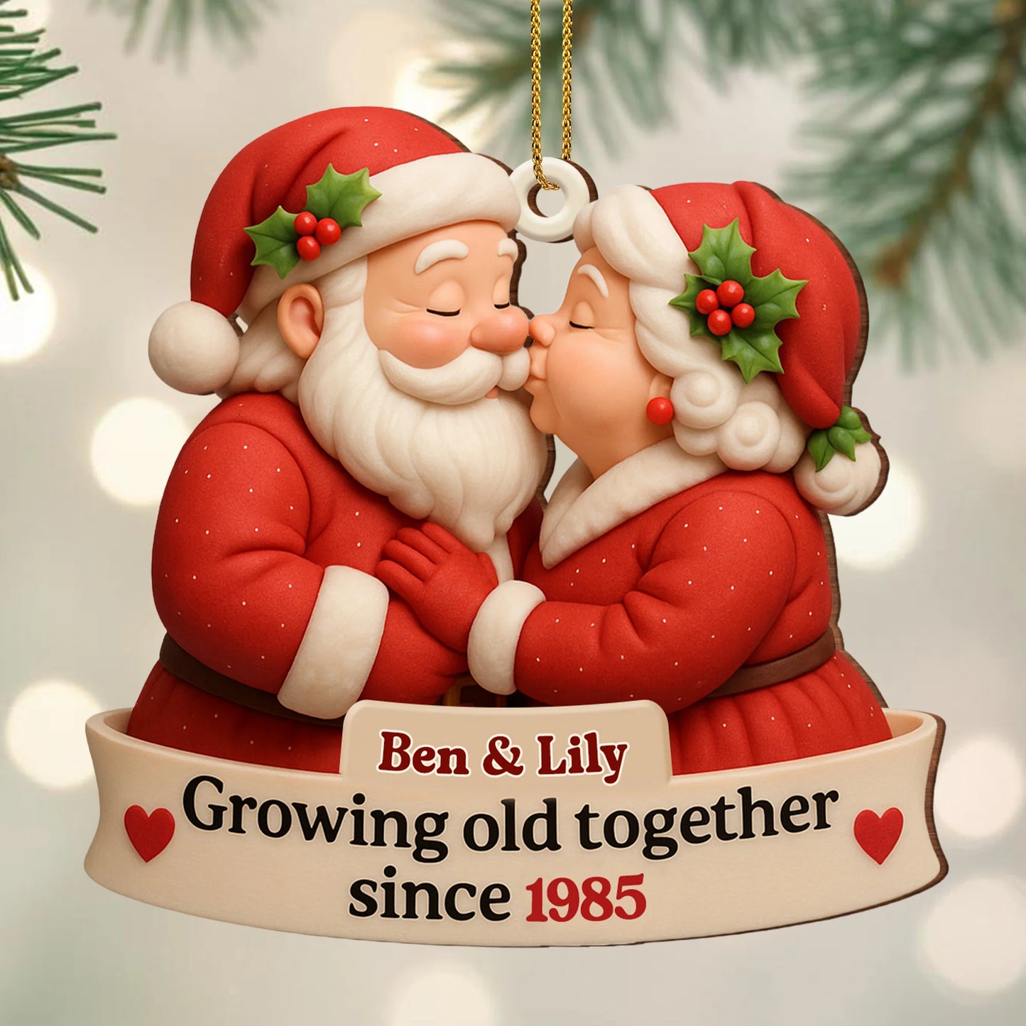 HeartWood – Personalized Family Ornament