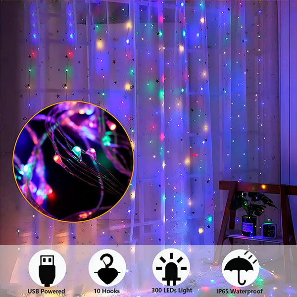 TwinkleCurtain – Holiday LED Lights