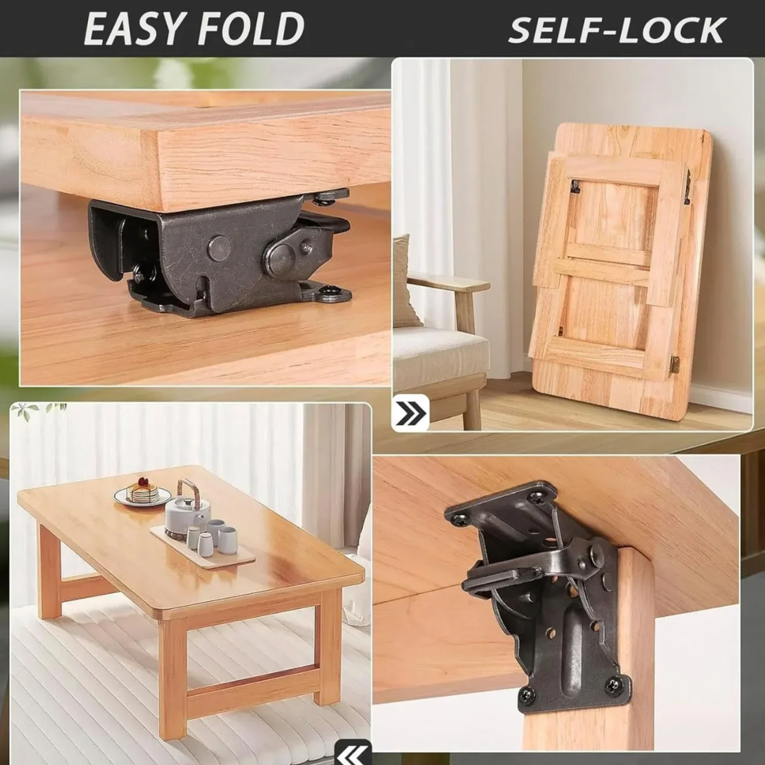 LockFold – Self Locking Folding Steel Furniture Hinges