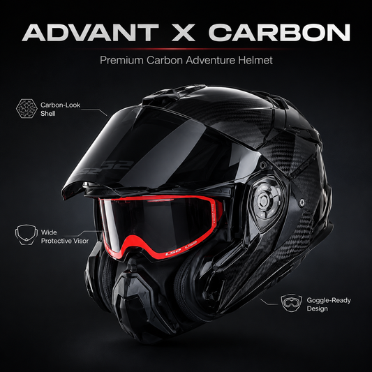 ADVANT X Carbon Adventure Helmet-DOT & ECE safety certified