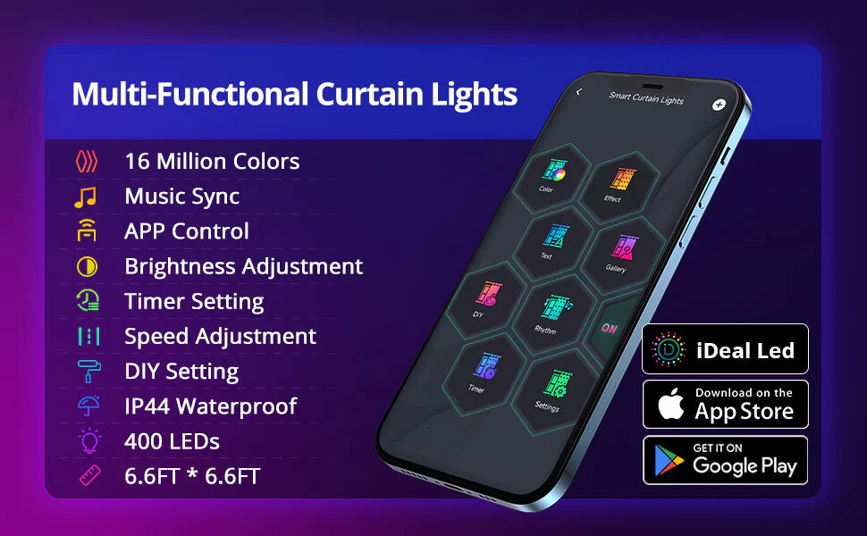 LumiSync – Smart LED Curtain Lights