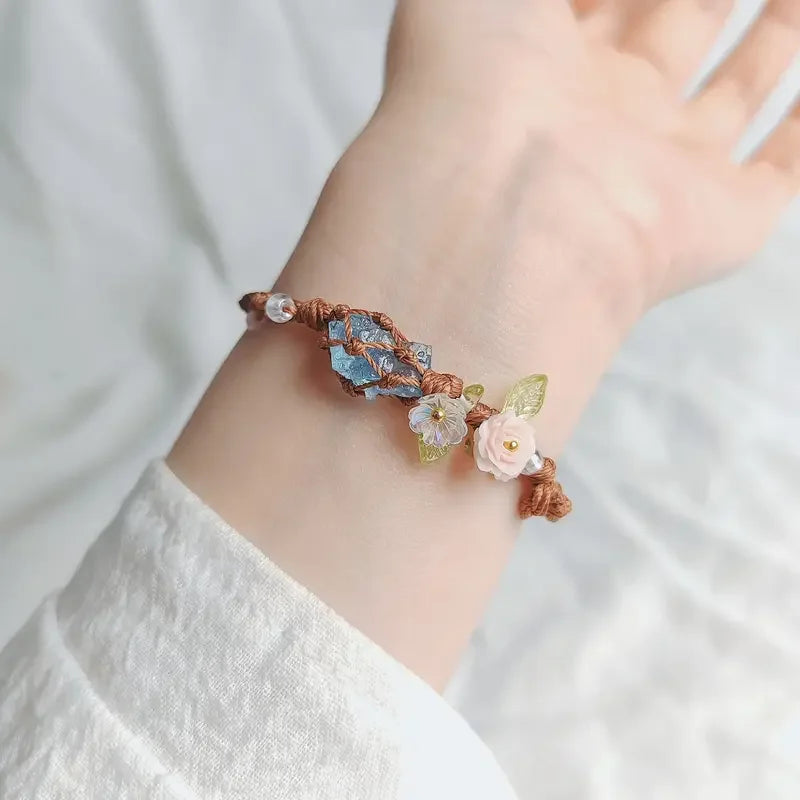EarthPetal – Boho Floral Bracelet, Handmade with Love