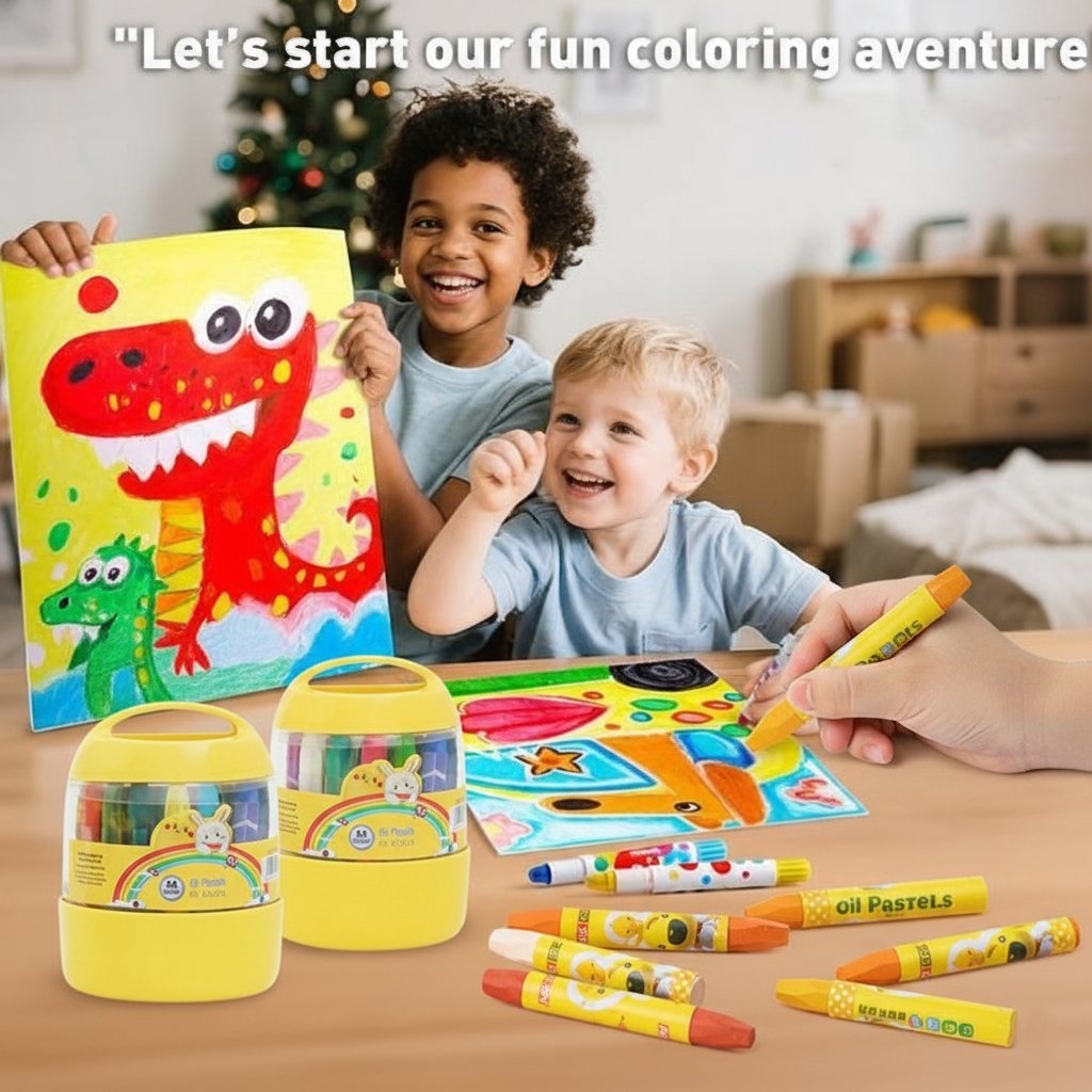 GripNColor – Easy Grip Jumbo Crayons for Little Hands