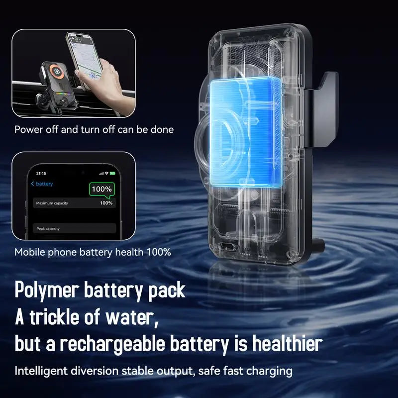 QuickGrip – Pro Wireless Fast Charging Car Holder
