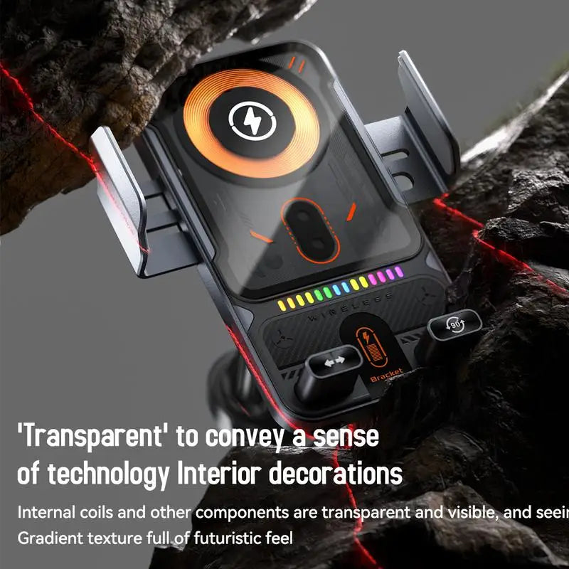 QuickGrip – Pro Wireless Fast Charging Car Holder