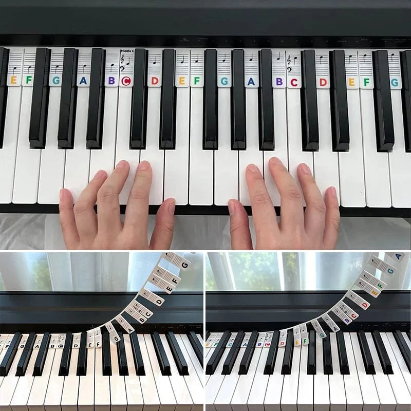 KeyMark – Removable Piano Note Labels