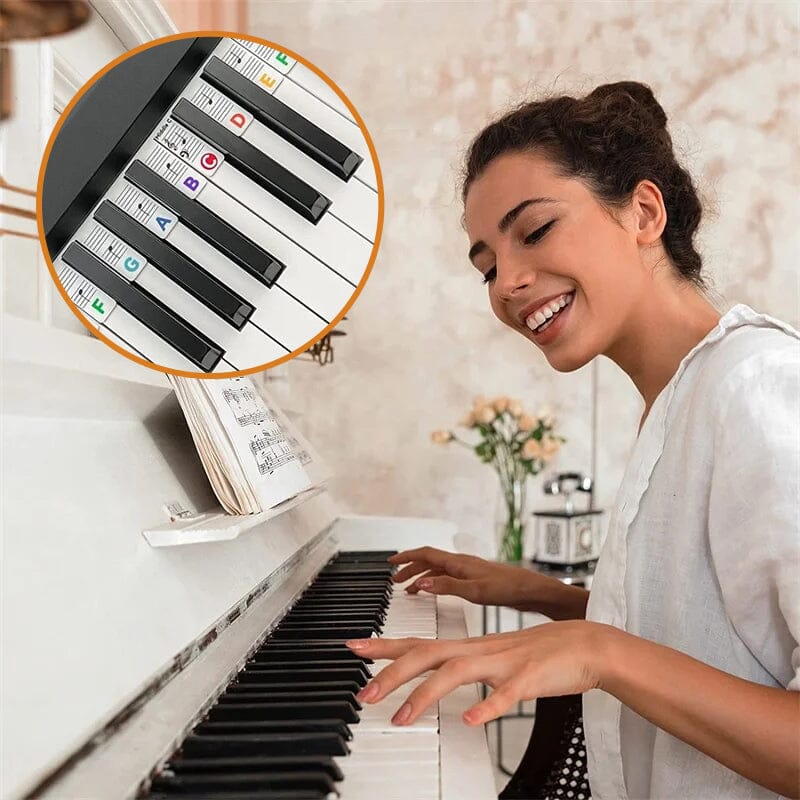 KeyMark – Removable Piano Note Labels