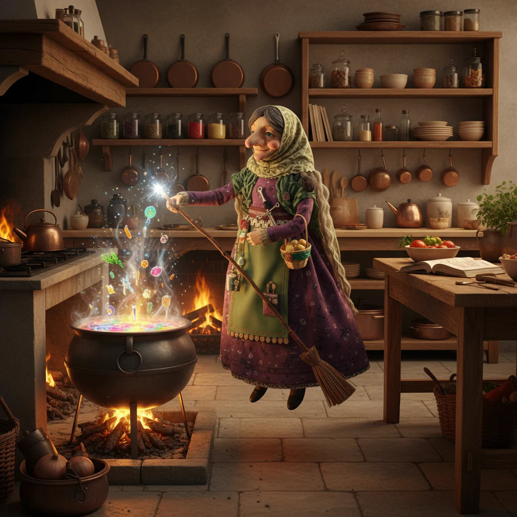 CharmHaven – Handmade Kitchen Witch for Good Luck