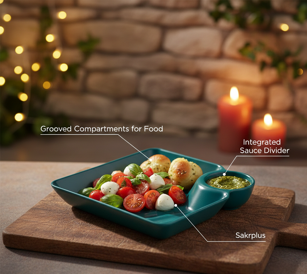 Divider – No-Mess Sauce Divider Plate
