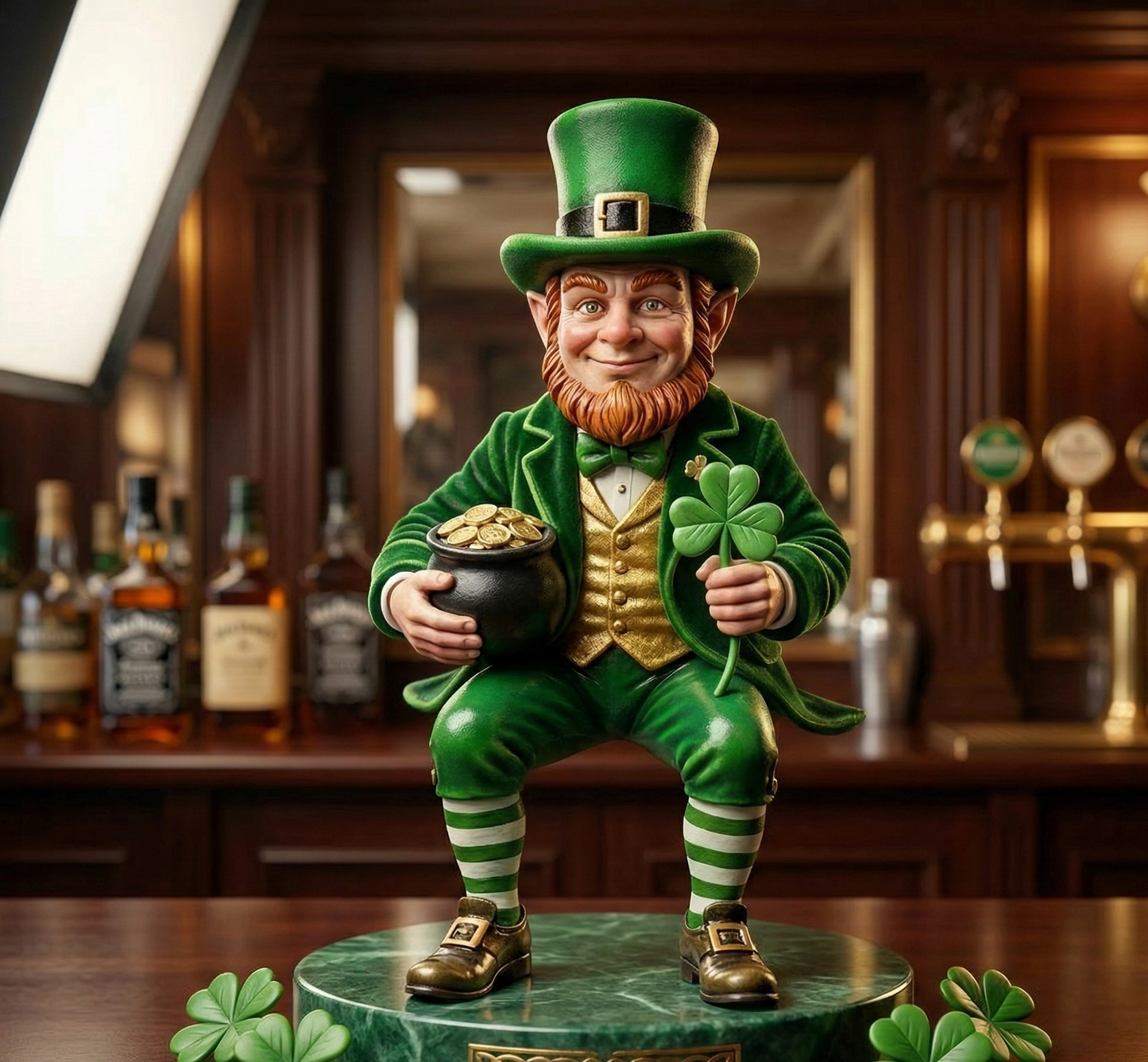 IrishAura – St. Patrick’s Day Figurine for Calm, Festive Spaces