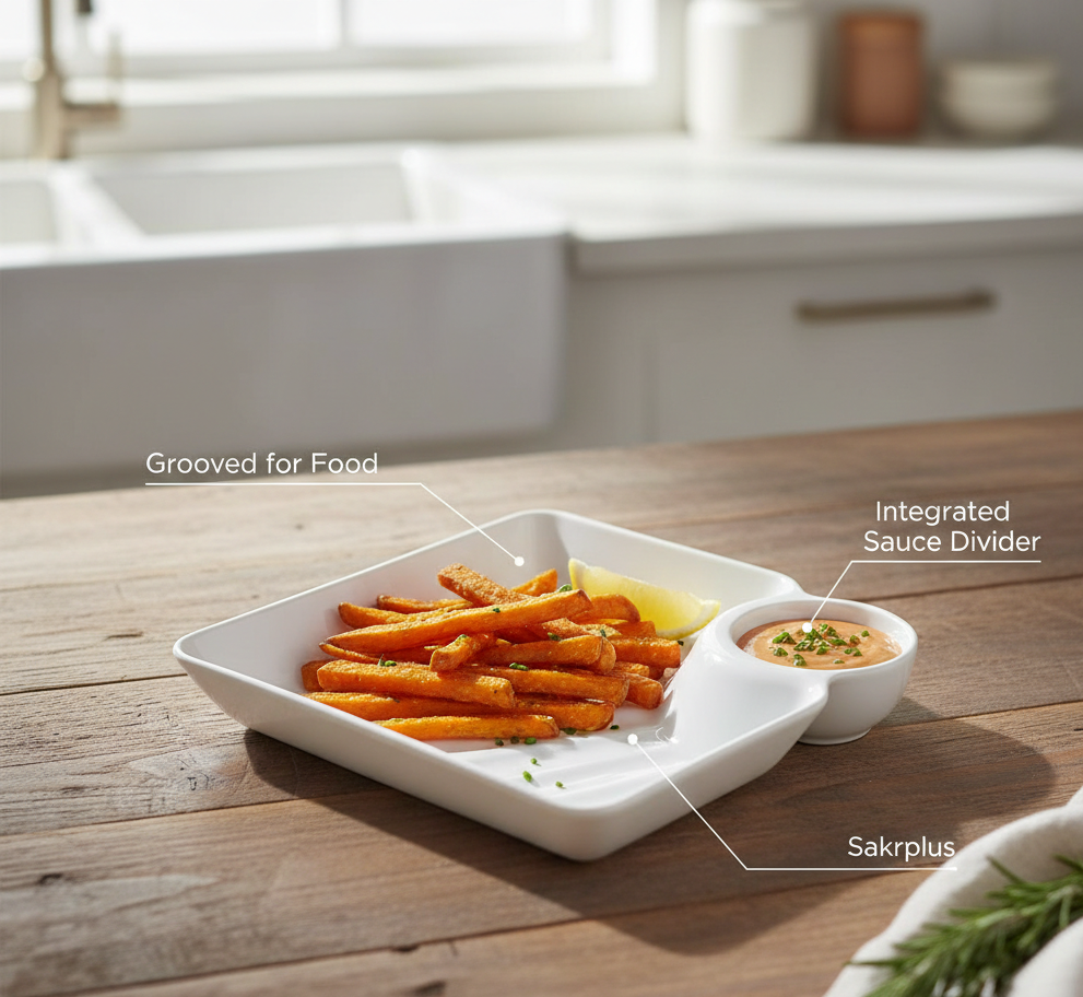 Divider – No-Mess Sauce Divider Plate