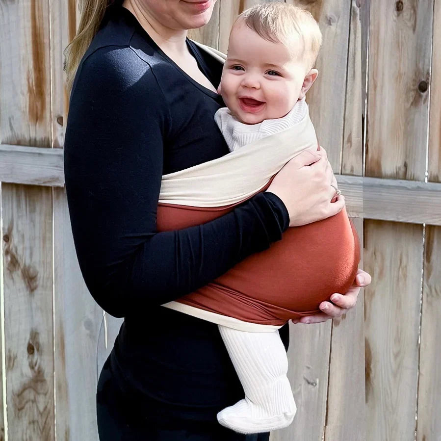 BabyBloom – Two-Tone Soft Wrap Cocoon Carrier