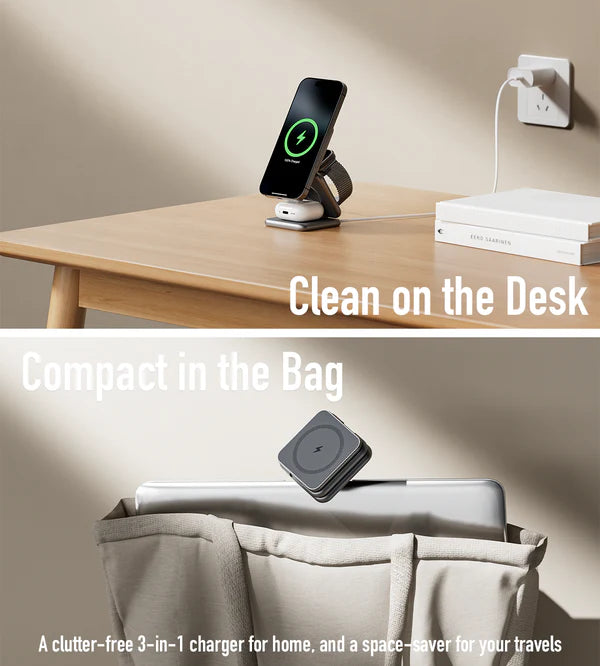MagFlex – 3-in-1 Foldable X40 Charging Stand