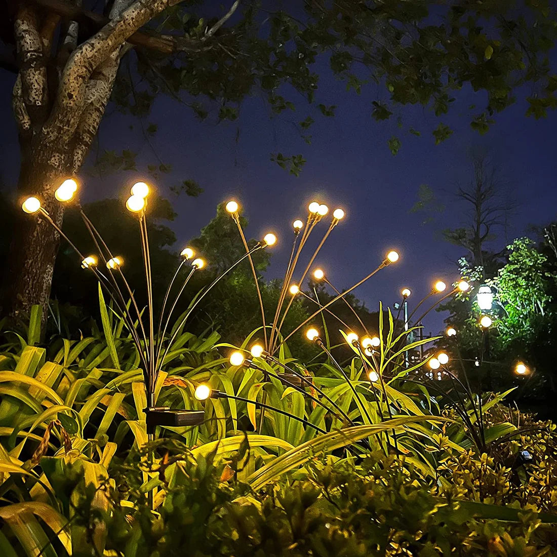 GlowDawn - Solar Firefly Garden Lights (8 Pc Pack)
