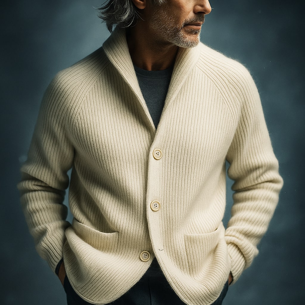 UrbanWool – Stylish Men’s Ribbed Cardigan