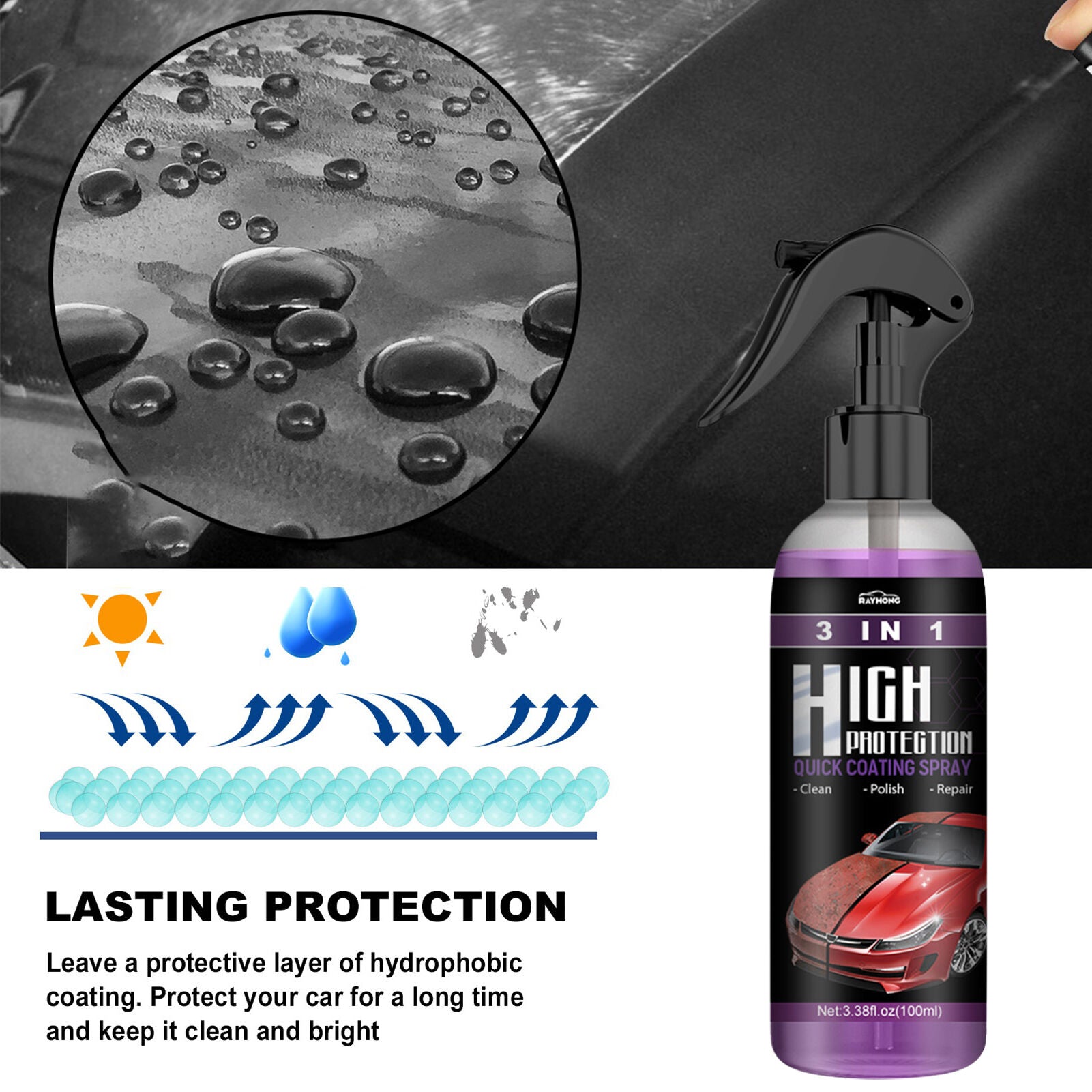 ProGloss - Fast Car Polish & Protective Coating Spray