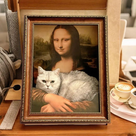PawLisa – Artistic Comfort Cat Bed