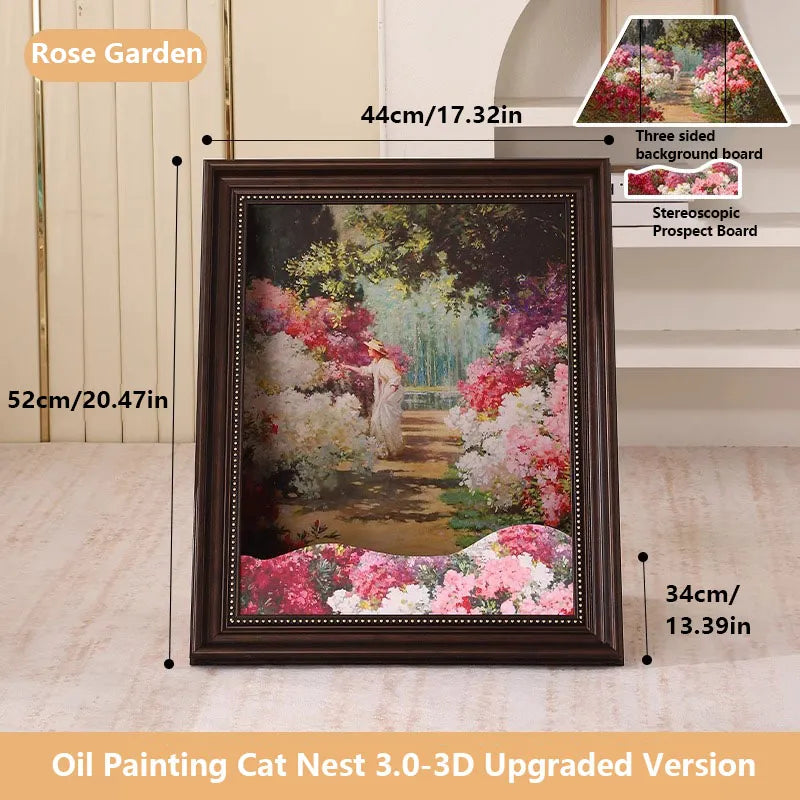 PawLisa – Artistic Comfort Cat Bed