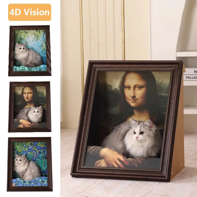 PawLisa – Artistic Comfort Cat Bed