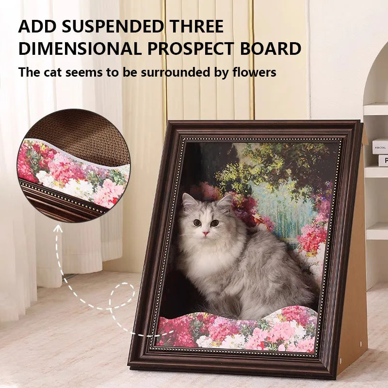 PawLisa – Artistic Comfort Cat Bed