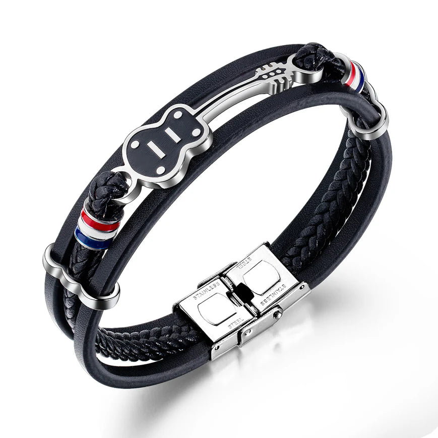 StrumSoul – Handmade Leather Music Bracelet